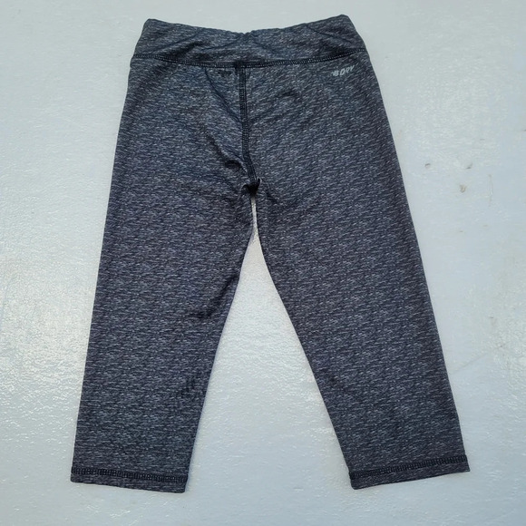 New Balance Girls Black Gray Fitted Ankle Length Activewear Leggings SZ M (7/8) - Picture 3 of 10